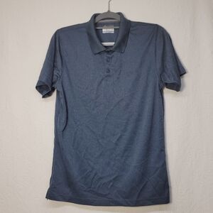 3/308. Columbia Sportswear Company Short Sleeve Polo Shirt Blue Sz S